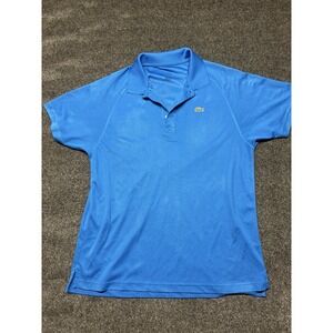 Lacoste Sport Polo Shirt Mens Size Large/ Fr. 5 Blue‎ Performance, Small Flaw